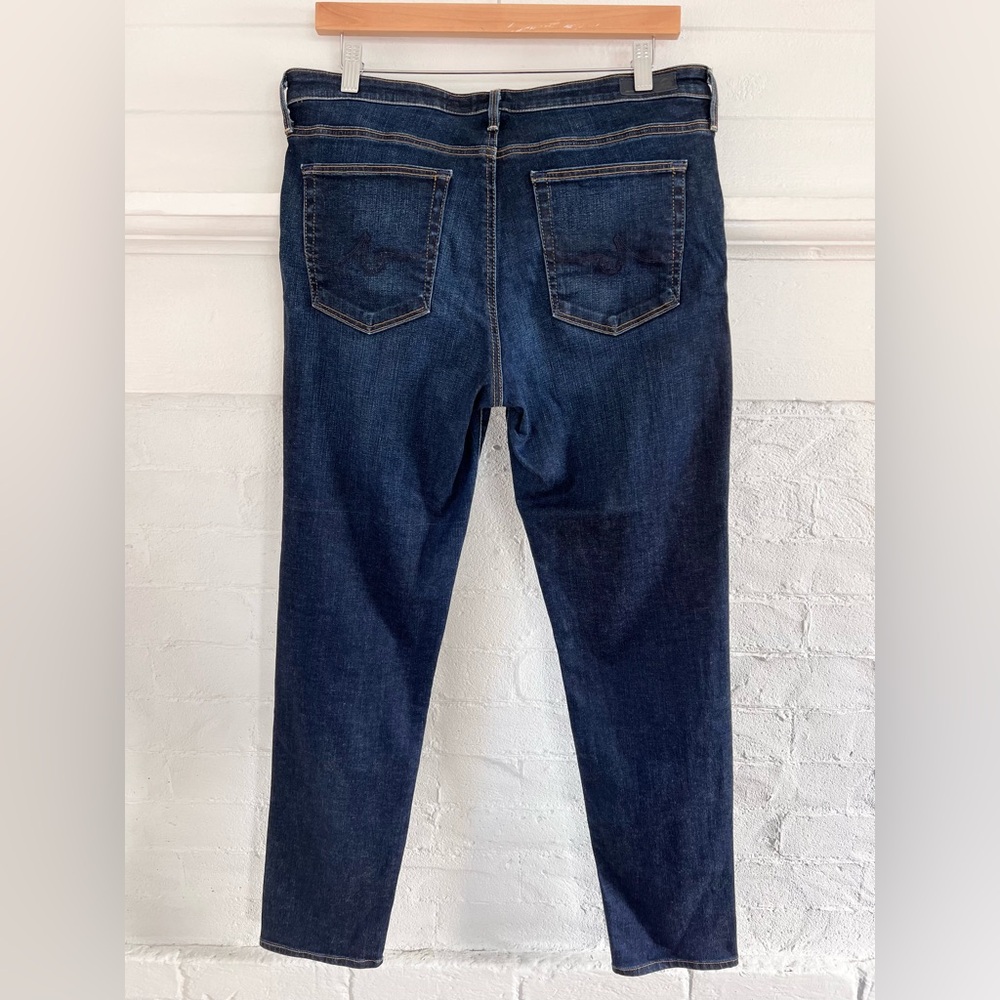 AG Prima Mid Rise Cigarette Jeans Slim Straight Dark Wash Sz 32 30 Inch Inseam - Picture 4 of 15